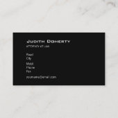 Skalen des Rechtsanwalts der Gerechtigkeits-| am Visitenkarte (Rückseite)