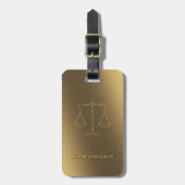 Skalen des Rechtsanwalts der Gerechtigkeits-| Gepäckanhänger (Vorderseite vertikal)