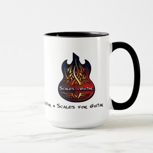 Skalen für Gitarre Kaffee-Tasse Tasse (Rechts)