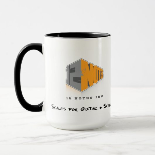 Skalen für Gitarre Kaffee-Tasse Tasse (Links)