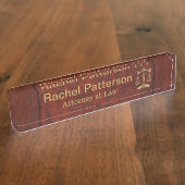 Skalen rustikalen roten des Leders der Namensplakette (Seite)