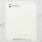 Skalen von Gerechtigkeit Briefbogen (Vorne/Hinten)