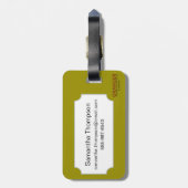 Skalen von Gerechtigkeit Gepäckanhänger (Rückseite vertikal)