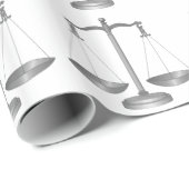 Skalen von Gerechtigkeit Geschenkpapier (Rolleneckpunkt)