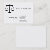 Skalen von Gerechtigkeit (Gesetz) Visitenkarte (Vorne/Hinten)