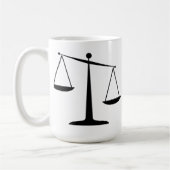 Skalen von Gerechtigkeit Kaffeetasse (Links)