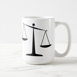Skalen von Gerechtigkeit Kaffeetasse