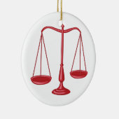 Skalen von Gerechtigkeit Keramik Ornament (Rechts)