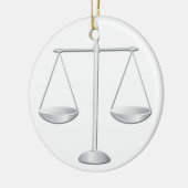 Skalen von Gerechtigkeit Keramikornament (Links)