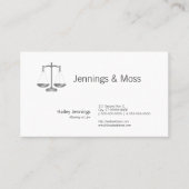 Skalen von Gerechtigkeit Visitenkarte (Vorderseite)