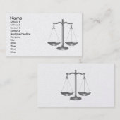 Skalen von Gerechtigkeit Visitenkarte (Vorne/Hinten)