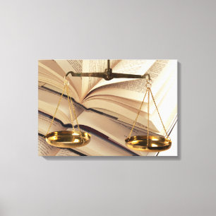 Skalen von Justtice Leinwanddruck