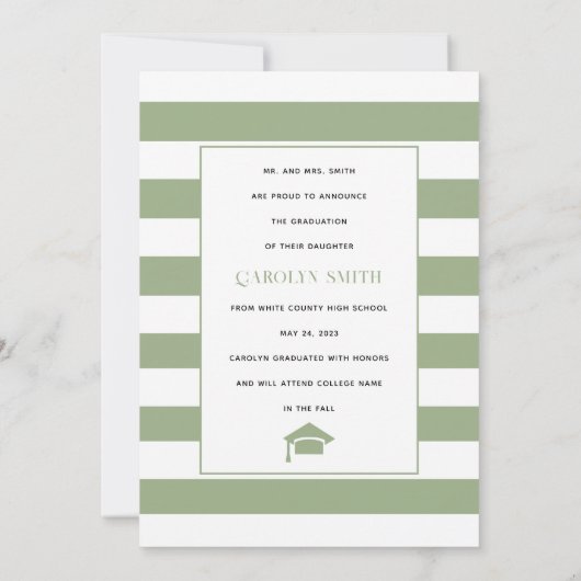 Skalengrün-Klasse des Abschlusses des Fotos 2023 Ankündigung (Rückseite)