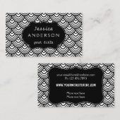 Skalierbare Muster Schwarz und Weiß Visitenkarte (Vorne/Hinten)