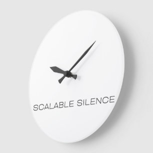 Skalierbare Stille Minimalistische Typografie Wand Große Wanduhr