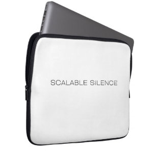 Skalierbare Stille-Tech-Typografie-Laptop-Hülle Laptopschutzhülle