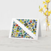 Skalierbare Taucherabwärtsflagge Karte (Gelbe Blume)