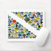 Skalierbare Taucherabwärtsflagge Mousepad (Mit Mouse)