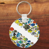 Skalierbare Taucherabwärtsflagge Schlüsselanhänger (Vorderseite)