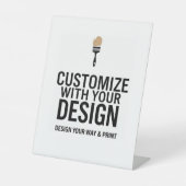 Skalierbares 8 x 10"-Blank-Ereignisanzeige-Zeichen Sockelschild (Vorderseite)