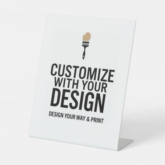 Skalierbares 8 x 10"-Blank-Ereignisanzeige-Zeichen Sockelschild (Vorderseite)