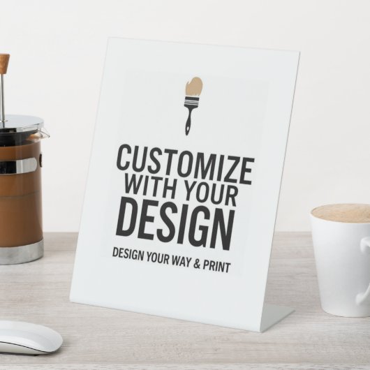 Skalierbares 8 x 10"-Blank-Ereignisanzeige-Zeichen Sockelschild (In SItu)