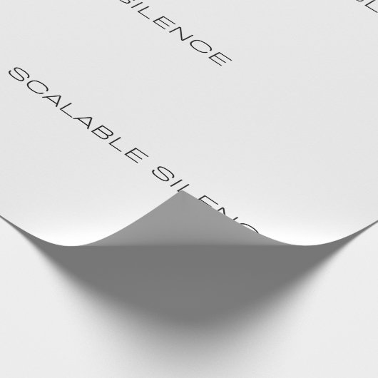 Skalierbares Schweigen Corporate Ironie Geschenkve Geschenkpapier (Ecke)