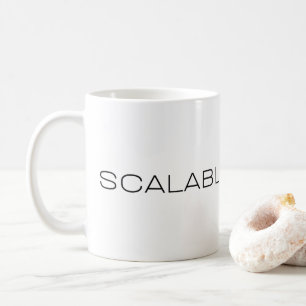 Skalierbares Schweigen Corporate Ironie Minimalist Kaffeetasse