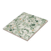 Skalierender grüner Terrazzo-Effekt Fliese (Seite)