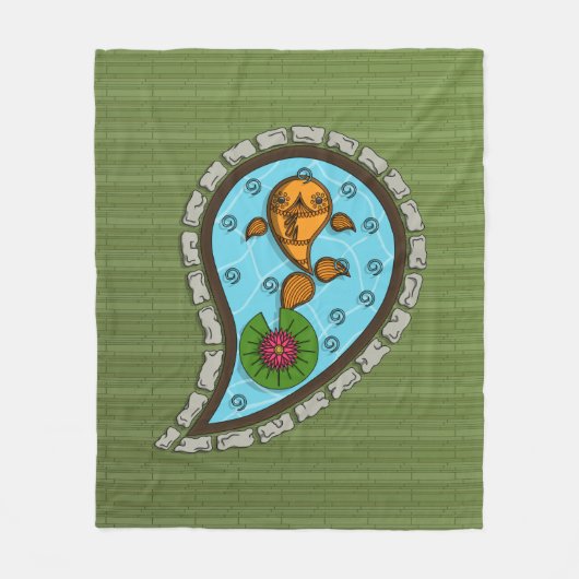 Skaliert das Goldfish Fleece Blanket (Vorderseite)