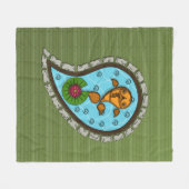 Skaliert das Goldfish Fleece Blanket (Vorderseite (Horizontal))
