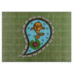 Skaliert das Goldfish Glass Cutting Board Schneidebrett