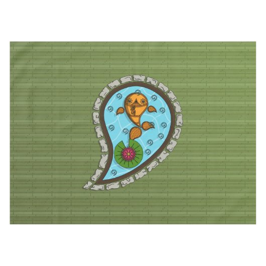 Skaliert das Goldfish Tablecloth Tischdecke (Vorderseite (Horizontal))