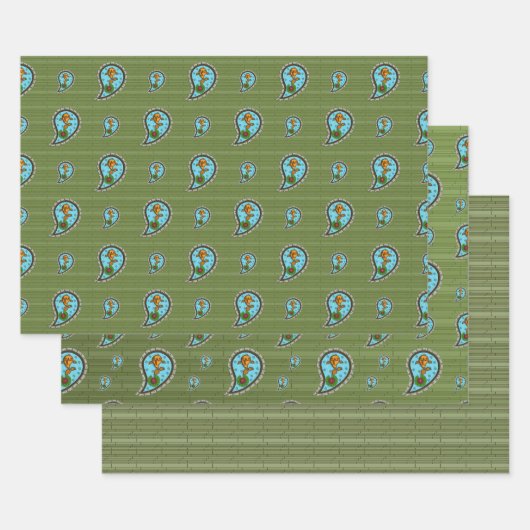 Skaliert das Goldfish Wrapping Paper-Set Geschenkpapier Set (Set)