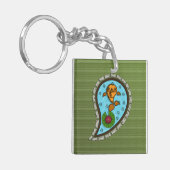 Skaliert den Goldfish-Acrylic-Schlüsselanhänger Schlüsselanhänger (Vorderseite links)