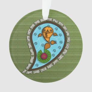 Skaliert die Goldfish Acrylschmuck Ornament