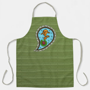 Skaliert die Goldfish All-over-Print-Schürze Schürze