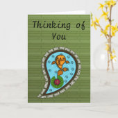 Skaliert die Goldfish Grußkarte Karte (Gelbe Blume)