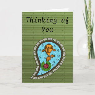 Skaliert die Goldfish Grußkarte Karte