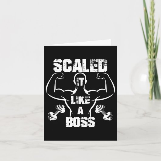 Skaliert wie ein Boss Bodybuilder Karte (Vorderseite)