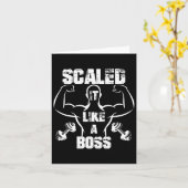 Skaliert wie ein Boss Bodybuilder Karte (Gelbe Blume)