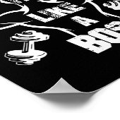 Skaliert wie ein Boss Bodybuilder Poster (Ecke)