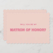 Skalierte Kante Kontur Matron der Ehrenkarte Einladung (Vorne/Hinten)