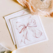 Skalierte Pink Bow Paper Napkin Serviette