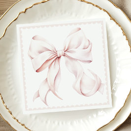 Skalierte Pink Bow Paper Napkin Serviette