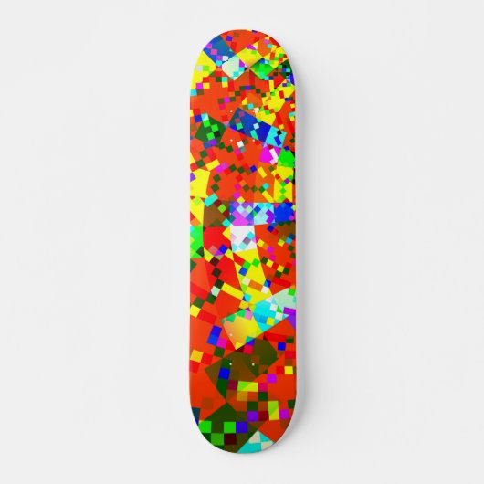 Skalierte Pixel Skateboard (Vorne)