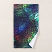 Skalierung auf dunkelblau bis farbig badhandtuch set (Handtuch)