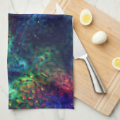 Skalierung auf dunkelblau bis farbig geschirrtuch (Viertel Falte)