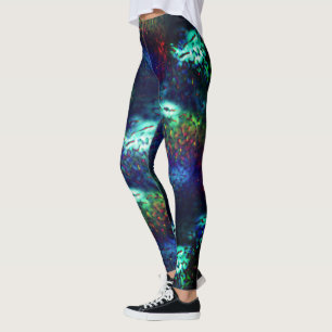 Skalierung auf dunkelblau bis farbig leggings