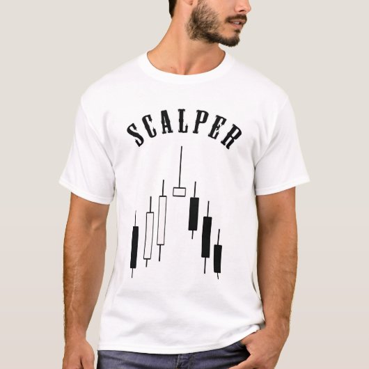 Skalper Business Graph Schwarz/Weiß T-Shirt (Vorderseite)